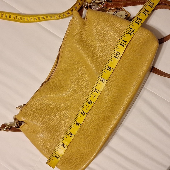 Valentina mustard yellow leather bag - Picture 8 of 9